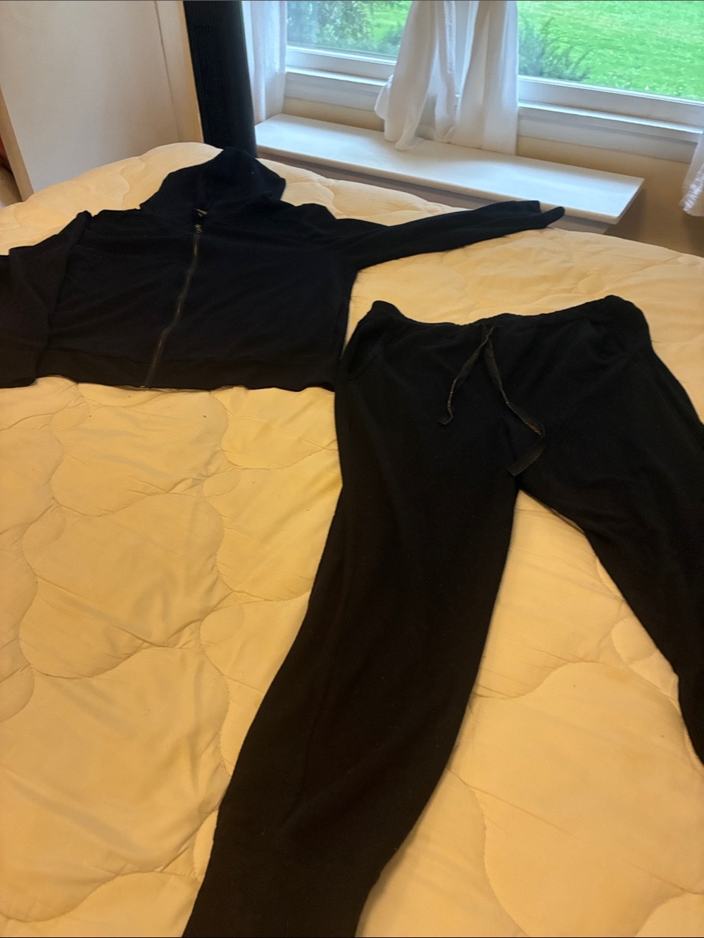 bobeau Black Drawstring Jogger Pants